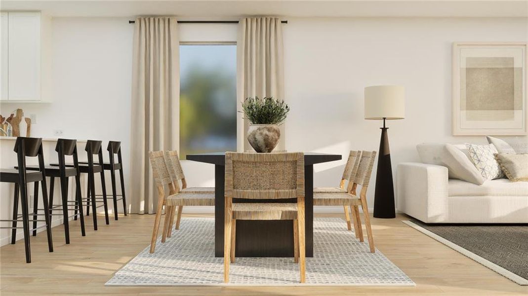 Furnished interior view inside a new home in Crosswinds, Haines City (Image 9).