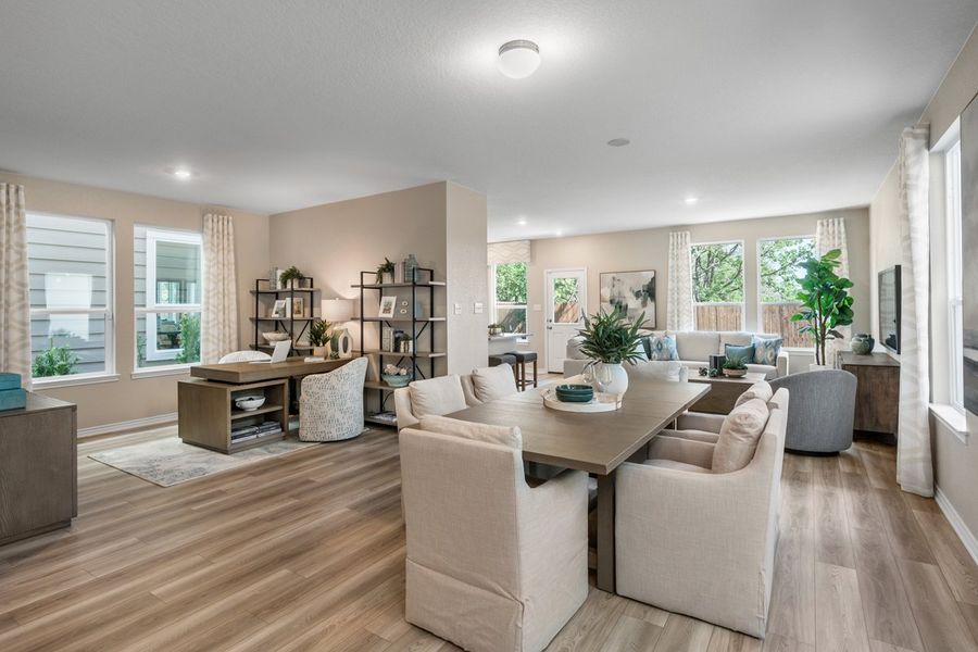Representative furnished interior of a home built from the 2086 Modeled by KB Home in Nagel Crossing, San Antonio (Image 8).