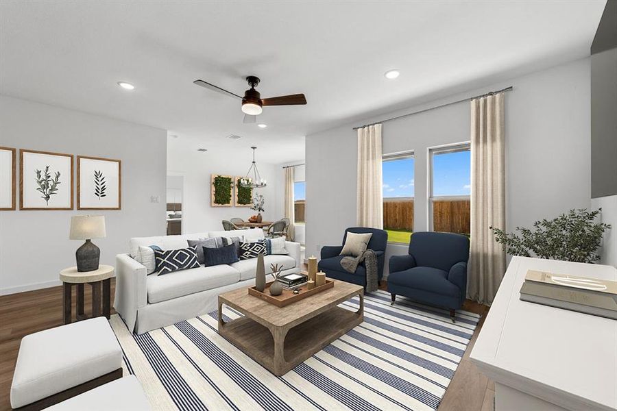 Furnished interior view inside a new home in Rolling Ridge, Van Alstyne (Image 7). Furnished interior view inside a new home in Rolling Ridge, Van Alstyne (Image 7).