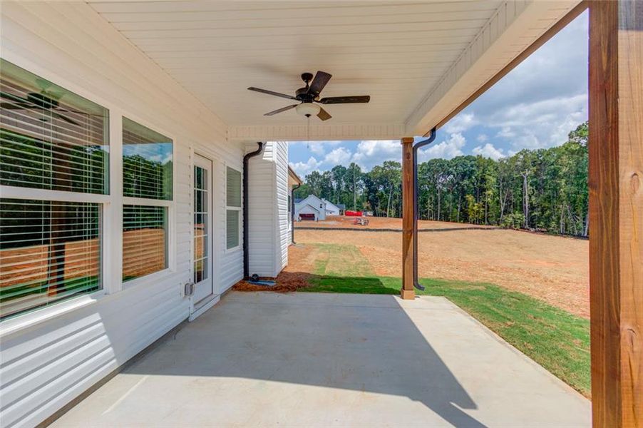 Exterior details and patio area of a home in , Clarkesville (Image 25).