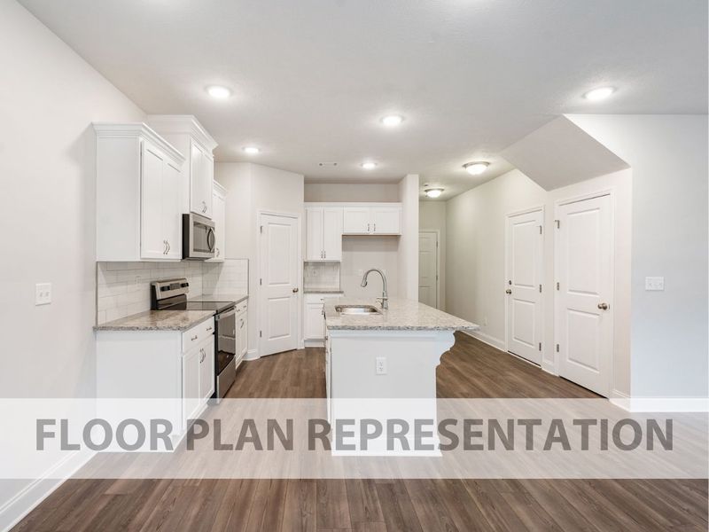 Athens 3 Bedroom Plan Kitchen | Ivey Homes