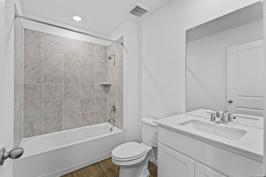 Furnished interior view inside a new home in Preserve at Medina, Von Ormy (Image 6).