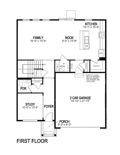 2D floor plan layout of this home in Fossil Creek Ranch, Windsor, CO (Image 2).