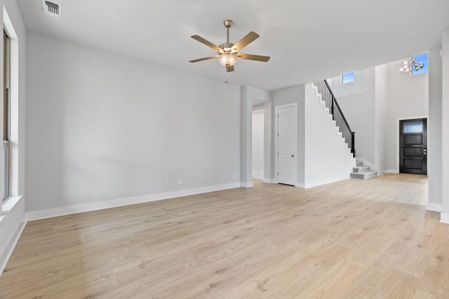 Open Family Room to front of home Open Family Room to front of home