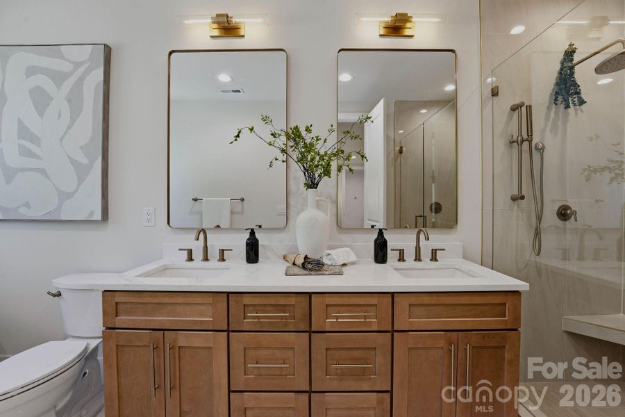 Furnished interior view inside a new home in , Charlotte (Image 38).