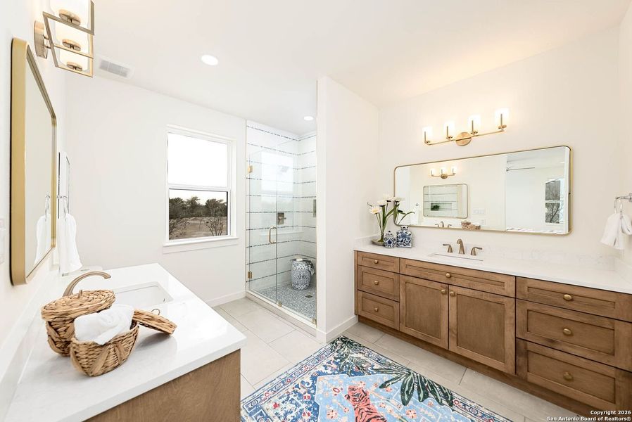 Furnished interior view inside a new home in , San Antonio (Image 33).