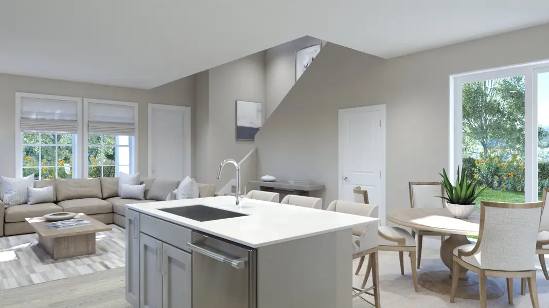 Representative furnished interior of a home built from the Vista by Risewell Homes in Cypress Bluff, Groveland (Image 7).