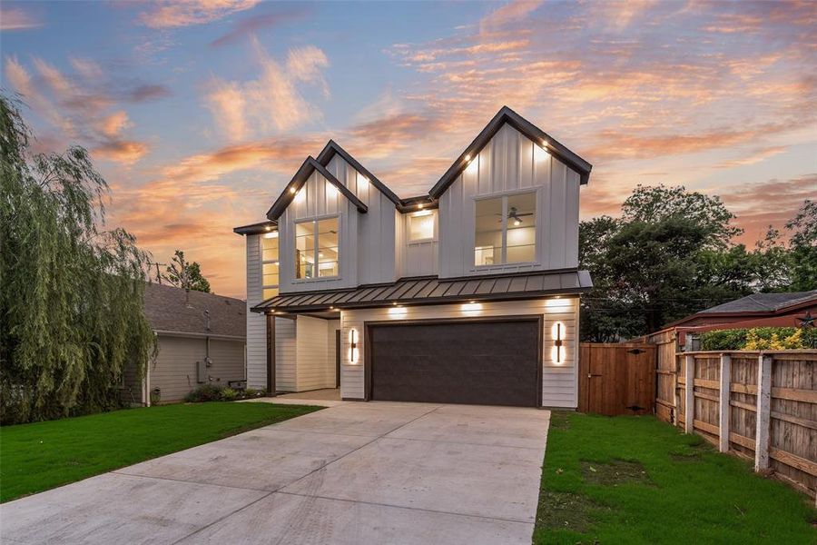 Front exterior of a new home in , Dallas, TX, highlighting curb appeal (Image 28). Front exterior of a new home in , Dallas, TX, highlighting curb appeal (Image 28).