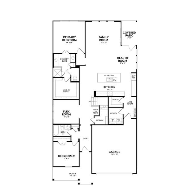 Visualize an efficient floor plan offering distinct living zones and functional spaces for modern comfort. Visualize an efficient floor plan offering distinct living zones and functional spaces for modern comfort.