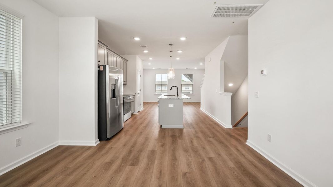 Spacious, unfurnished interior of a new home in Clear Springs Townhomes, North Charleston (Image 13). Spacious, unfurnished interior of a new home in Clear Springs Townhomes, North Charleston (Image 13).