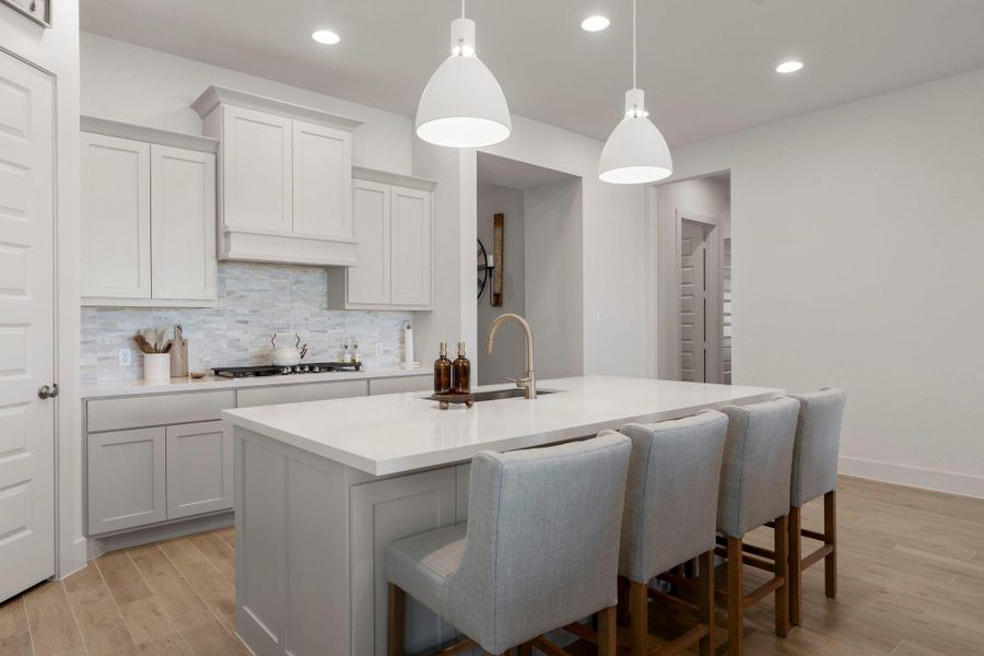 Furnished interior view inside a new home in The Colony, Bastrop (Image 29).