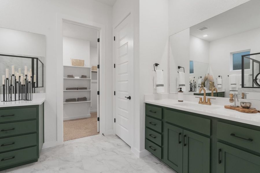 Representative furnished interior of a home built from the Leilana by Chesmar Homes in Santa Rita Ranch, Liberty Hill (Image 5).