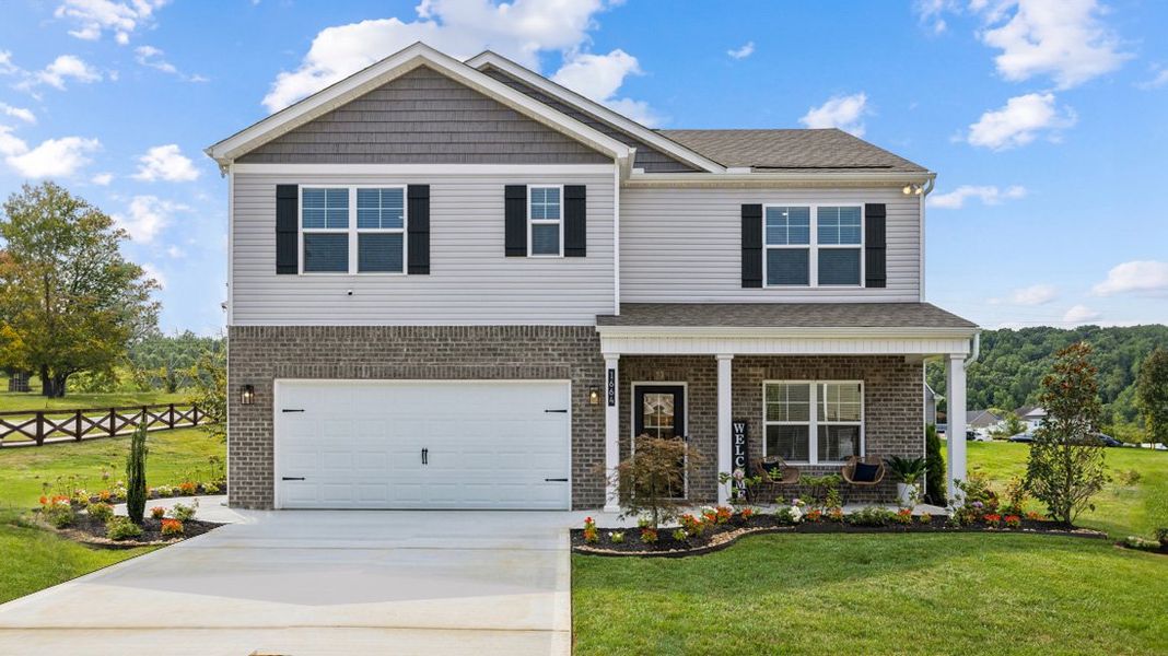 Representative exterior photo of a completed home built from the Hayden by D.R. Horton in Isabel Estates, Knoxville, TN (Image 1).