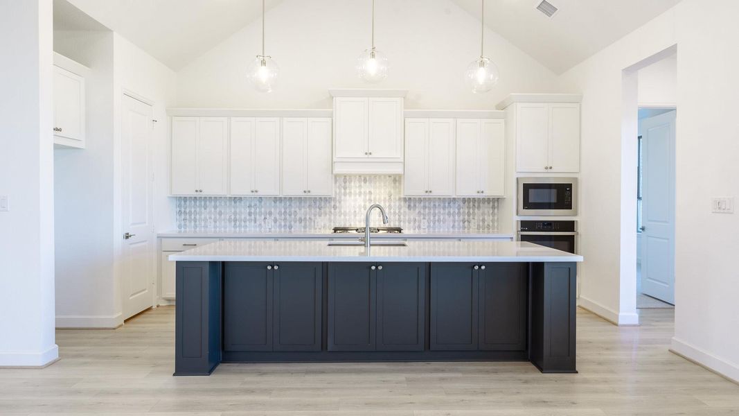 Furnished interior view inside a new home in Lariat 60', Liberty Hill (Image 9). Furnished interior view inside a new home in Lariat 60', Liberty Hill (Image 9).