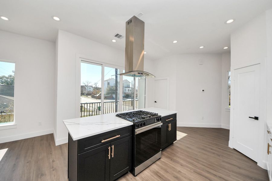 Furnished interior view inside a new home in , Houston (Image 10).