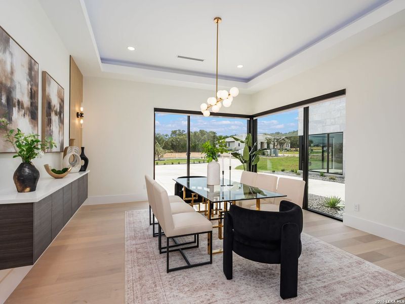 Furnished interior view inside a new home in , Fair Oaks Ranch (Image 36).