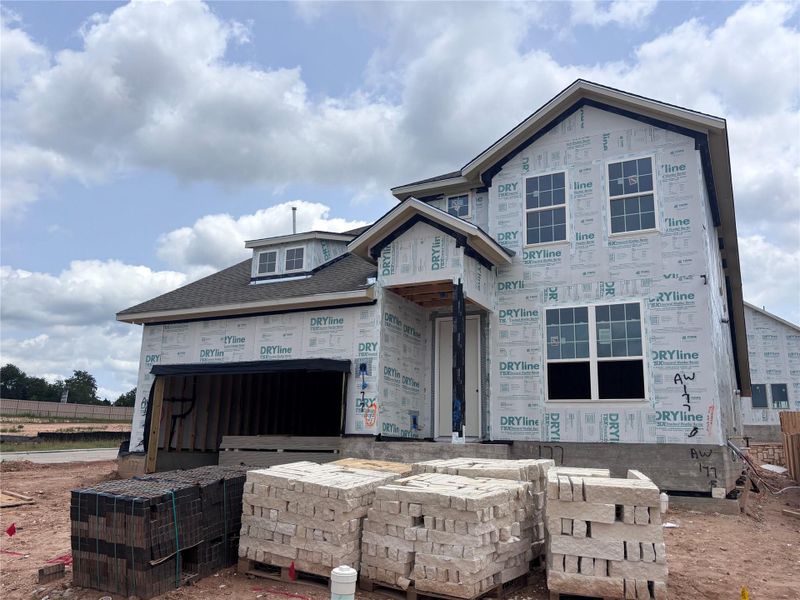 In-progress construction of a new home in The Colony 50s, Bastrop, TX (Image 12). In-progress construction of a new home in The Colony 50s, Bastrop, TX (Image 12).