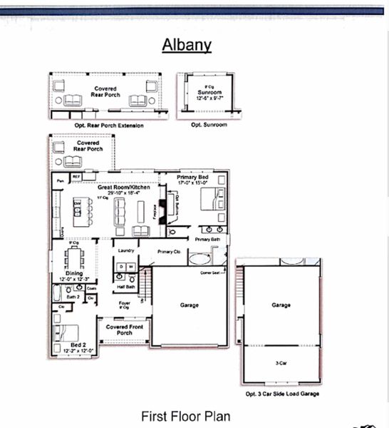 2D floor plan layout of this home in White Oak, Arlington, TN (Image 2). 2D floor plan layout of this home in White Oak, Arlington, TN (Image 2).