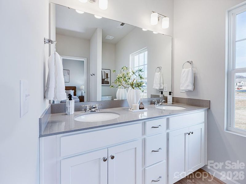 Furnished interior view inside a new home in The Crossing at Cramerton Mills, Cramerton (Image 18). Furnished interior view inside a new home in The Crossing at Cramerton Mills, Cramerton (Image 18).