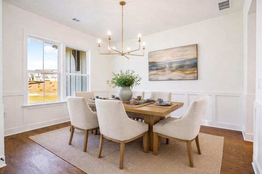Furnished interior view inside a new home in Long Hollow Landing, Gainesville (Image 7).