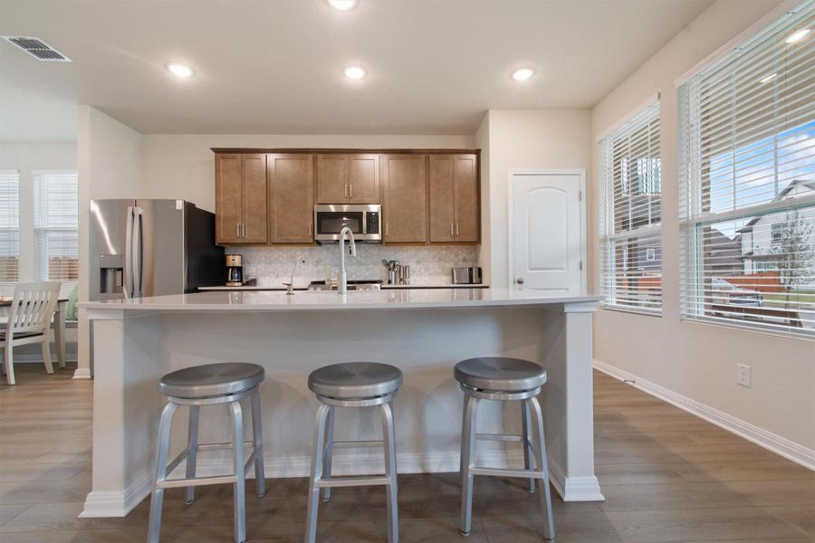 Furnished interior view inside a new home in Lariat, Liberty Hill (Image 15).
