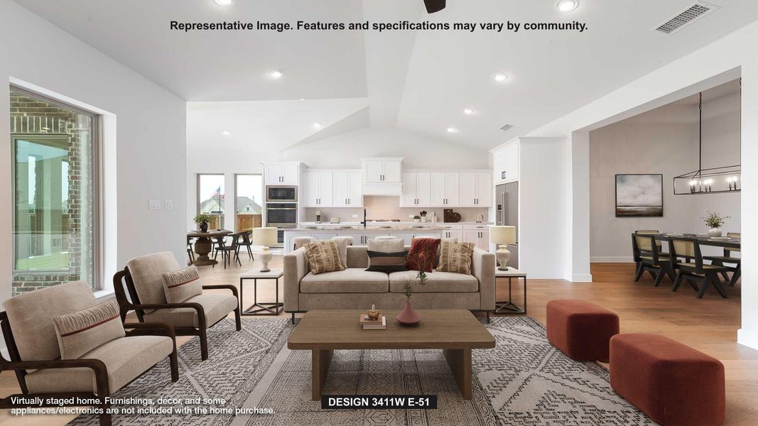 Furnished interior view inside a new home in La Cima, San Marcos (Image 3).