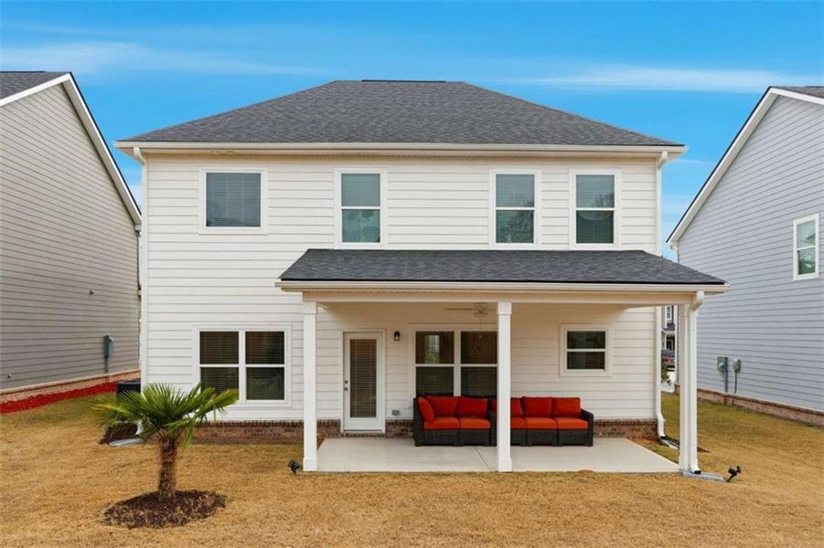 Exterior details and patio area of a home in Neely Farm, Covington (Image 26).