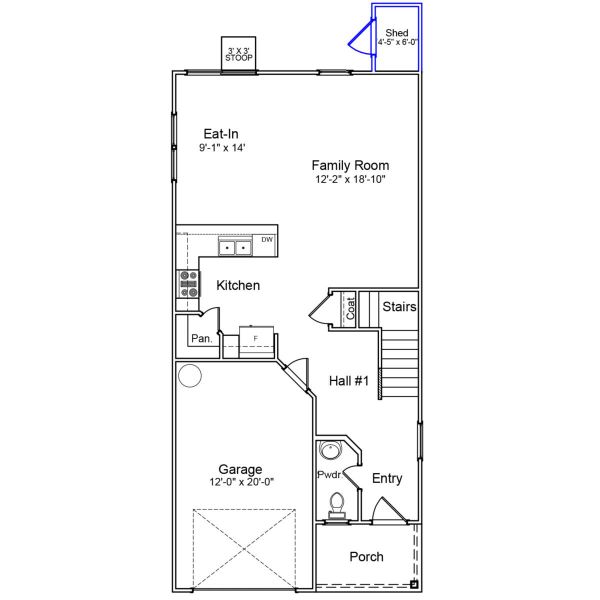 2D floor plan layout of this home in Bluefield, Lexington, SC (Image 2). 2D floor plan layout of this home in Bluefield, Lexington, SC (Image 2).