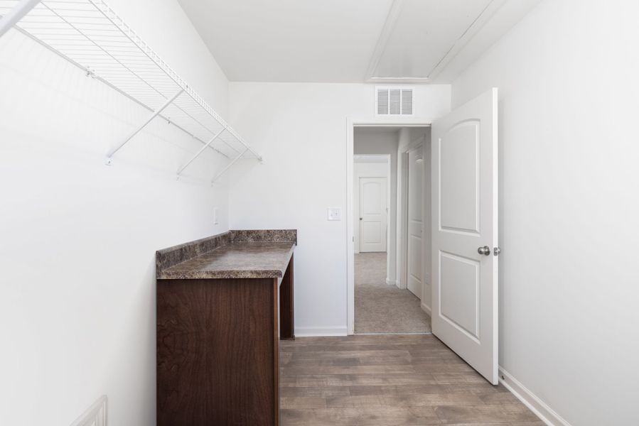Spacious, unfurnished interior of a new home in Tanglewood East, Angier (Image 22). Spacious, unfurnished interior of a new home in Tanglewood East, Angier (Image 22).
