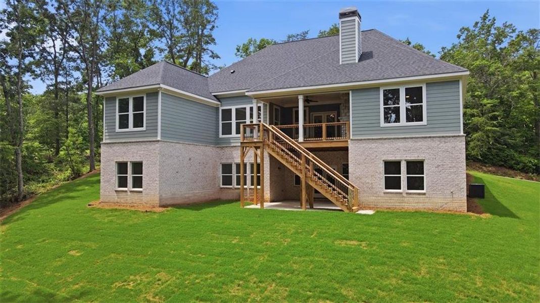 Exterior details and patio area of a home in , Clarkesville (Image 35).