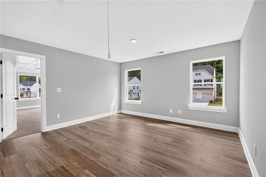 Spacious, unfurnished interior of a new home in Villas at Dawsonville, Dawsonville (Image 46). Spacious, unfurnished interior of a new home in Villas at Dawsonville, Dawsonville (Image 46).