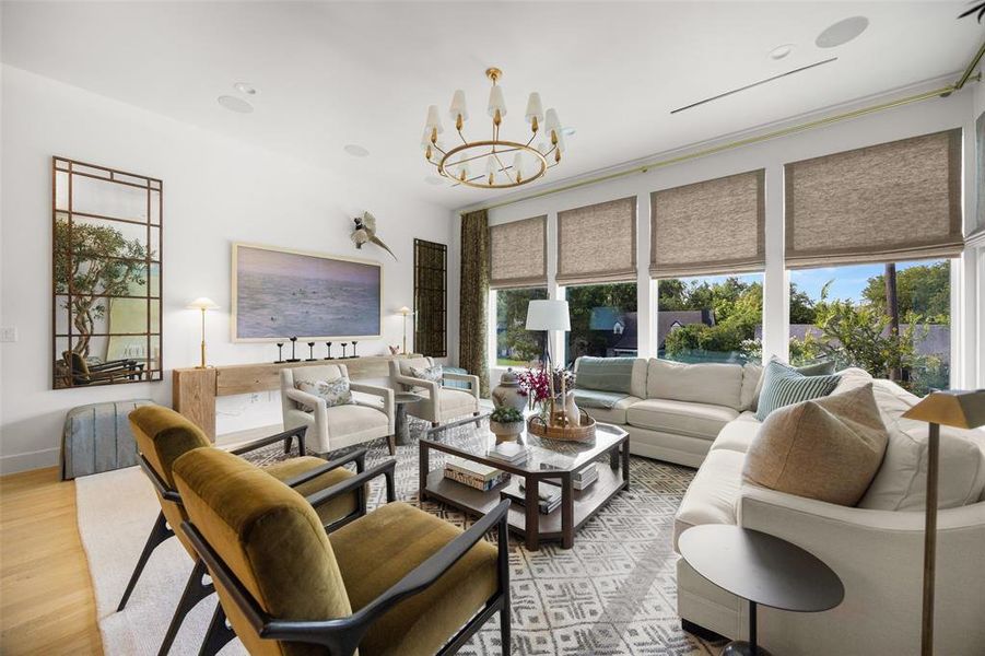 Furnished interior view inside a new home in , Dallas (Image 32).