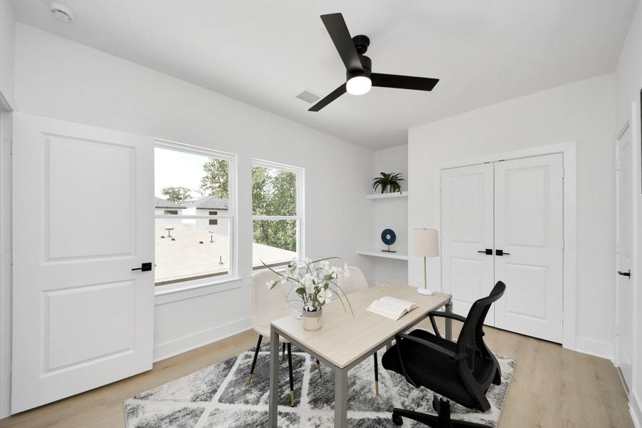 Furnished interior view inside a new home in , Houston (Image 27).