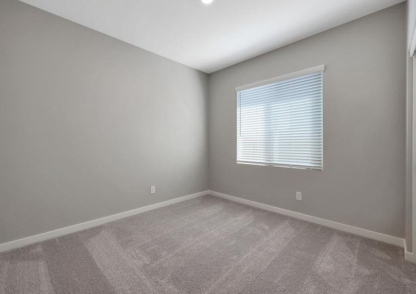 Guest bedroom with a large closet for your guests to store their belongings.