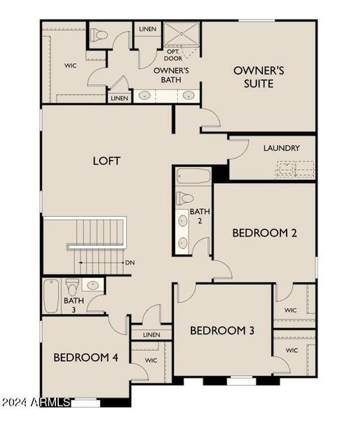 Floorplan (R) - Daisy - 4-Panel Slider -