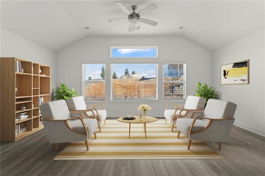 Furnished interior view inside a new home in , Hiram (Image 8).