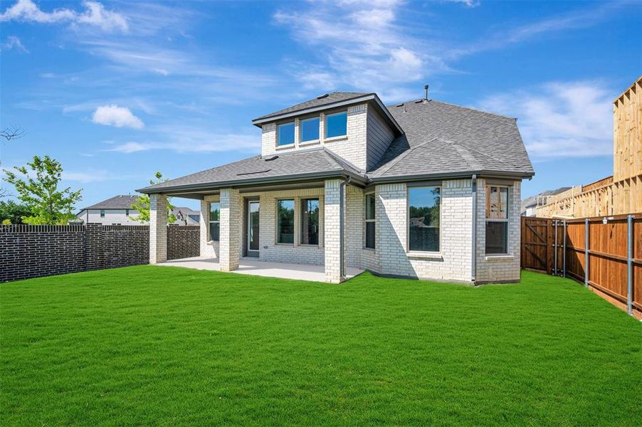 Exterior details and patio area of a home in Aster Park, McKinney (Image 22).