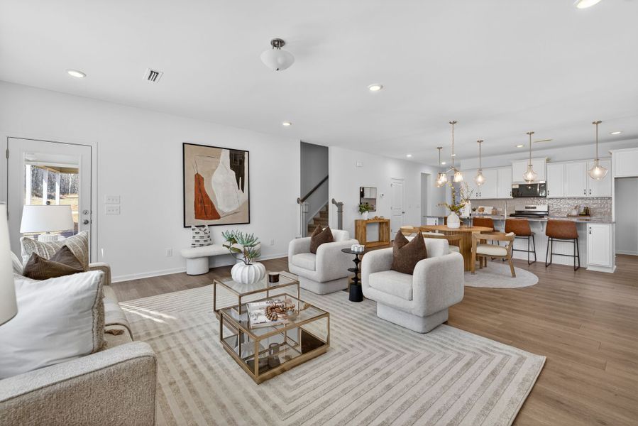 Furnished interior view inside a new home in Copper Ridge at Flowers Plantation, Clayton (Image 13).