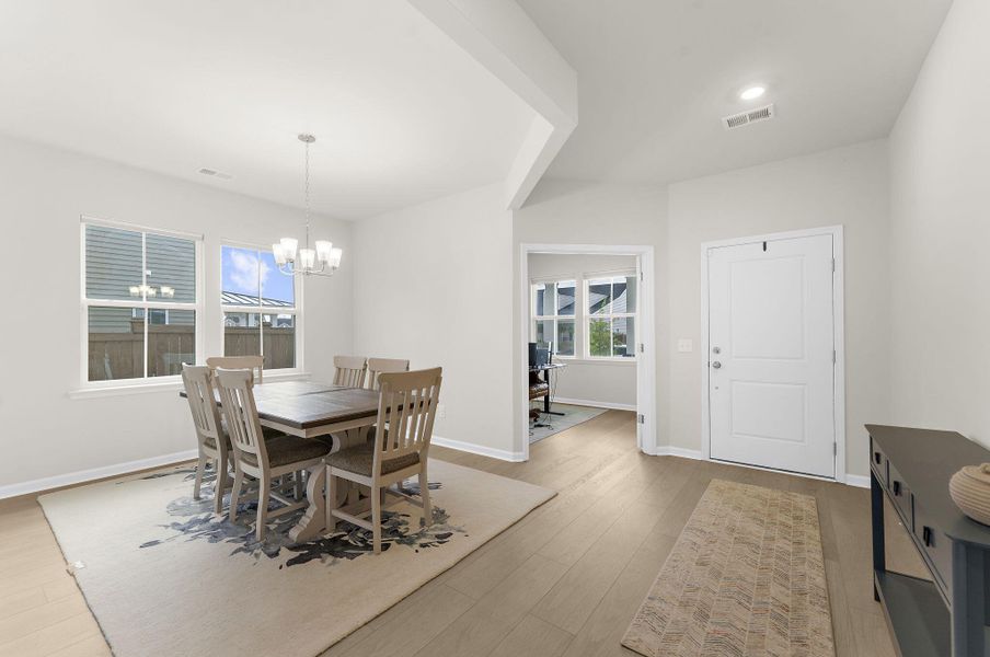 Furnished interior view inside a new home in , Summerville (Image 19). Furnished interior view inside a new home in , Summerville (Image 19).