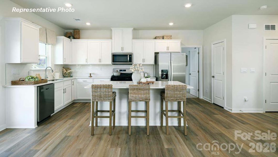 Furnished interior view inside a new home in Secrest Commons, Monroe (Image 28).