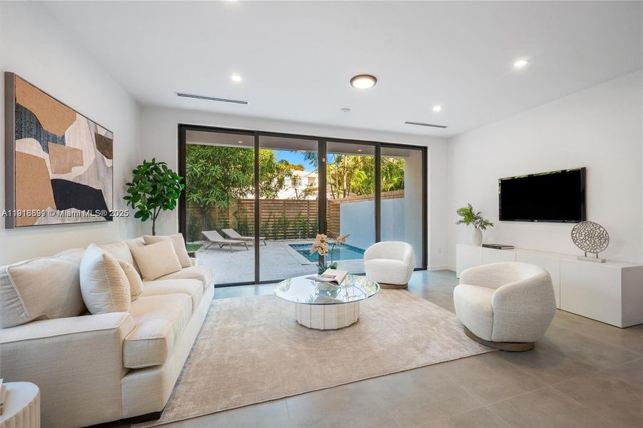 Furnished interior view inside a new home in , Miami (Image 6).