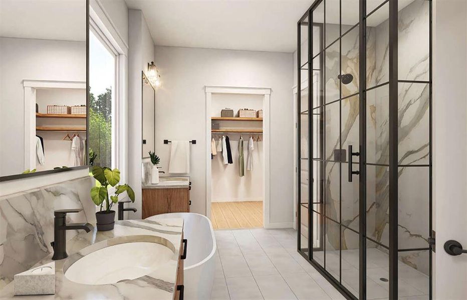 Furnished interior view inside a new home in Echo Grove, Poolville (Image 6).