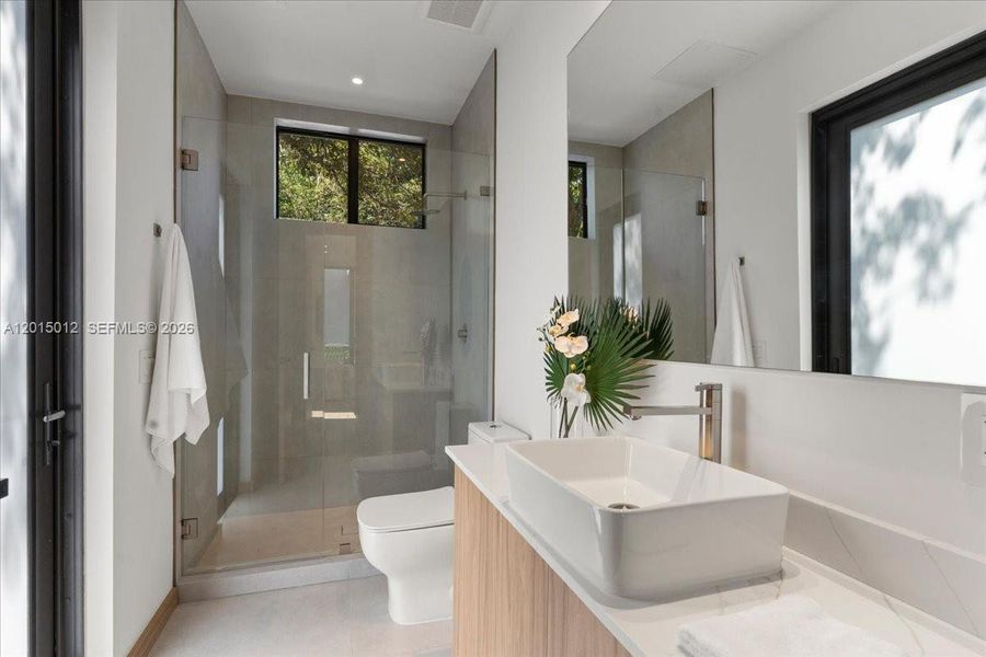 Furnished interior view inside a new home in , Miami (Image 13).