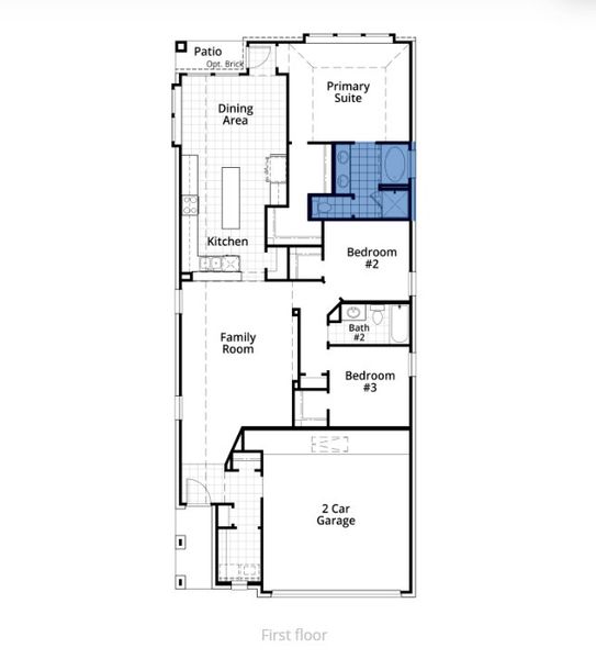 2D floor plan layout for the Corby Plan by Highland Homes in Jubilee: 40ft. lots, Hockley, TX (Image 5). 2D floor plan layout for the Corby Plan by Highland Homes in Jubilee: 40ft. lots, Hockley, TX (Image 5).