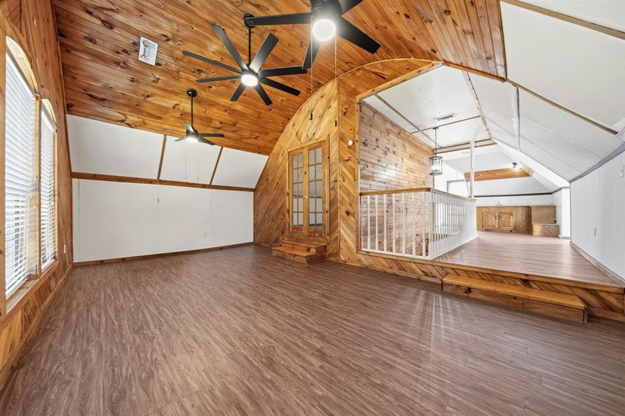 Upstairs living area