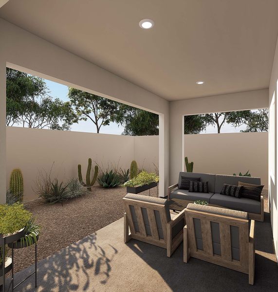 Representative exterior details of a home built from the Catalina Plan 3510 by Tri Pointe Homes in Terraza, San Tan Valley (Image 3).