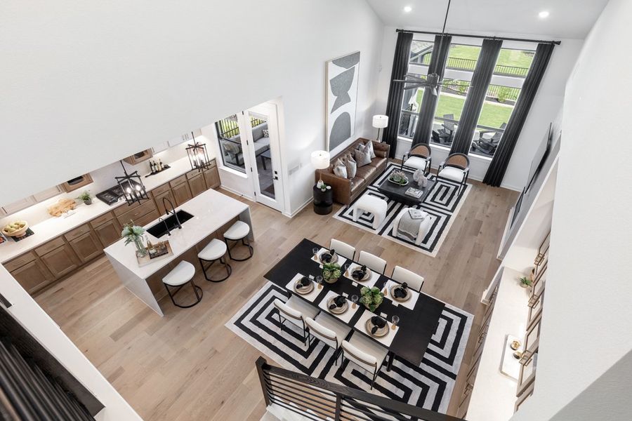 Representative Family Room/Kitchen - some options shown Representative Family Room/Kitchen - some options shown
