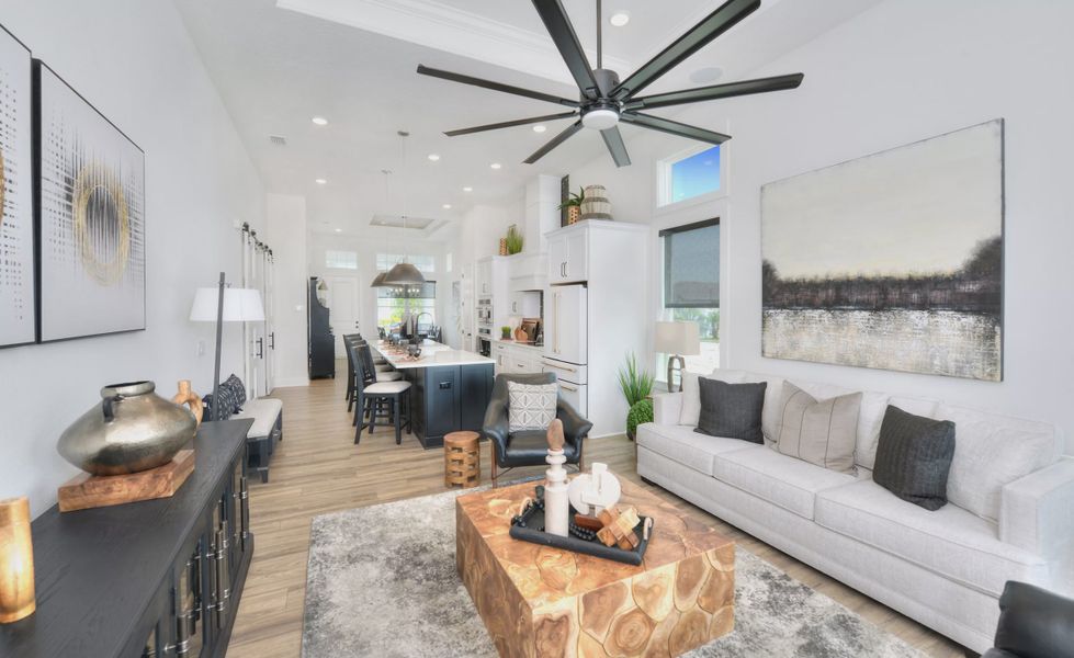 Furnished interior view inside a new home in Persimmon Park, Wesley Chapel (Image 18). Furnished interior view inside a new home in Persimmon Park, Wesley Chapel (Image 18).