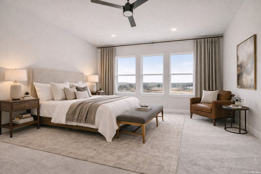 Furnished interior view inside a new home in Meyer Ranch – Legacy Series, New Braunfels (Image 11).