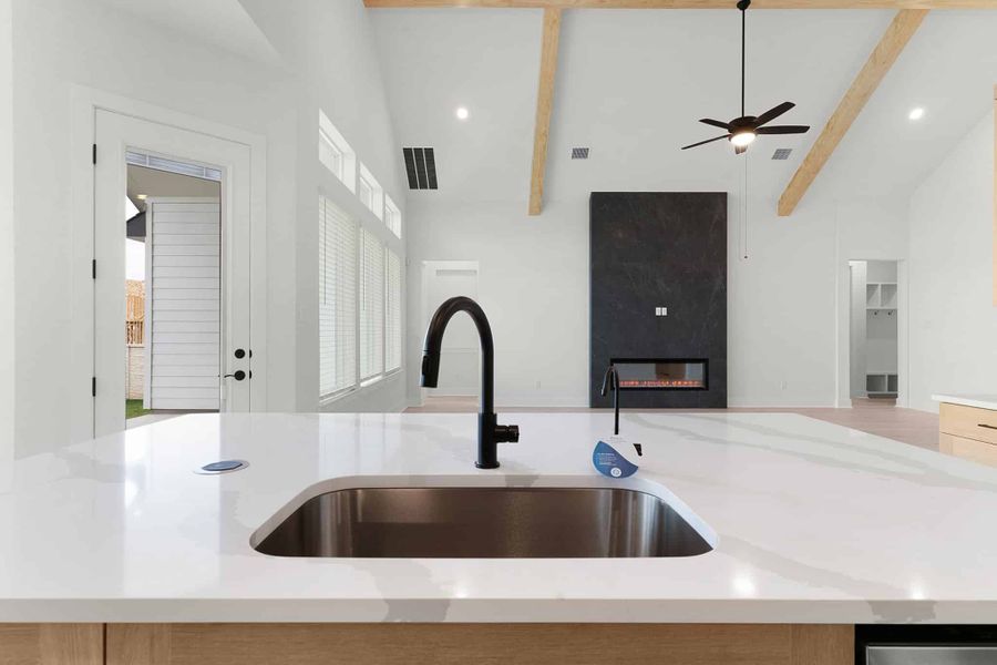 Close-up of interior finishes inside a home in The Grove at Blackhawk, Pflugerville (Image 17).